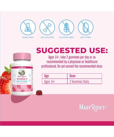 MaryRuth Organics Prenatal Postnatal Multivitamin Gummies (Strawberry) & Women's | USDA Organic | Vitamins for Breastfeeding Beauty & Immunity | Vegan No Gelatin - Buy Online on GoSupps.com