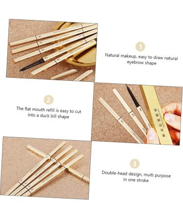 DOITOOL 5pcs Double Ended Eyebrow Pencil Triangle Makeup Pen - Buy Online on GoSupps.com