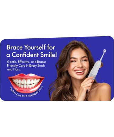 Portable Water Flosser & Toothbrush Combo - Travel-Friendly 2 in 1 Braces Friendly Ideal for School & Outdoor Adventures - Buy Online on GoSupps.com
