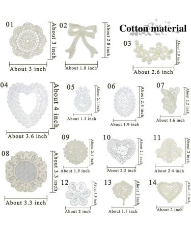 IDONGCAI Daisy Flower Lace Applique Patch Set - 20pcs for Clothes, DIY Crafts & Office Decoration - Buy Online on GoSupps.com