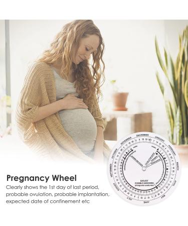 8Pcs Pregnancy Wheel Badge Card  Pregnancy Wheel Due Date Calculator for Doctors Midwives Nurses Pregnant Patients - Buy Online on GoSupps.com