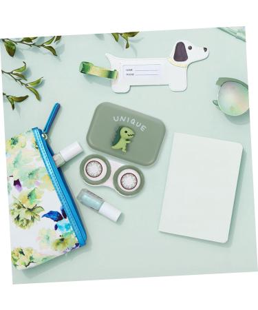 Buy SOLUSTRE Cute Lens Case with Mirror - Stylish & Functional Lens Container for Glasses - Buy Online on GoSupps.com