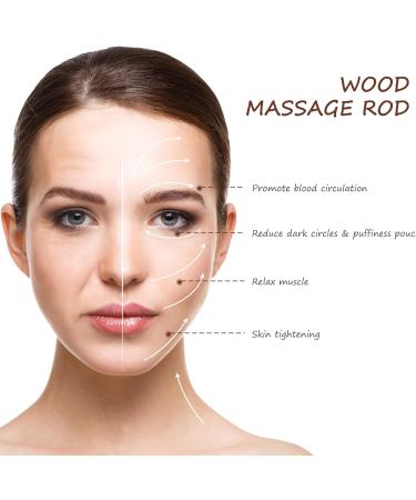 EXCEART Wooden Foot Massager Stick - Acupuncture Massage Tool for Feet Legs Neck & Back (Brown) - 14x1.7x1.7CM | International Shipping Available - Buy Online on GoSupps.com