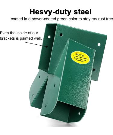 BETOOLL A-Frame 2 Brackets Swing Set with Mounting Hardware (Green) - End Brackets - Buy Online on GoSupps.com