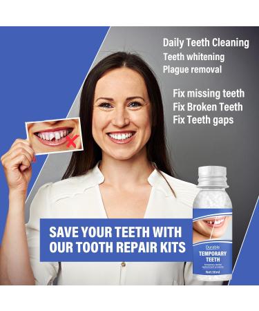 Tooth Filling Repair Kit: Temporary Tooth Kits with Moldable False Teeth - Easy to Use - White - Buy Online on GoSupps.com