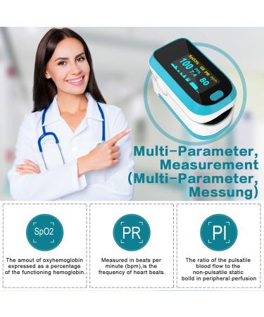 Buy MomMed Pulse Oximeter - Accurate SPO2 & Pulse Measurement for All Ages | OLED Display & Alarm | Fast International Shipping - Buy Online on GoSupps.com