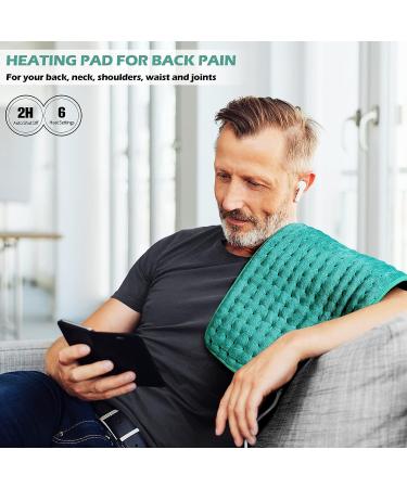 Heating Pad for Back, Neck, Shoulder Pain & Cramps - Electric, Auto Shut Off, Moist/Dry Heat Options - Gifts for Women, Men, Mom, Dad, Wife, Husband - Christmas, Birthday - Buy Online on GoSupps.com