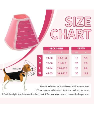Adjustable XL Pink Pet Collar | Comfortable Protective Collar for Dogs | Velcro Fastener & Kegel Neck Straps | Post-Op Wound Protection - Buy Online on GoSupps.com