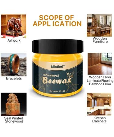 Wood Seasoning Beewax - Traditional Beeswax Polish For Wood & Furniture For Furniture/Floor/Tables/Chairs/Cabinets(1 Pack) - Buy Online on GoSupps.com