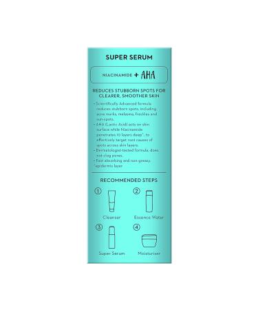 Olay Luminous Niacinamide + AHA Super Serum - Reduce Acne Marks & Sun Melasma | 30ml - Buy Online on GoSupps.com