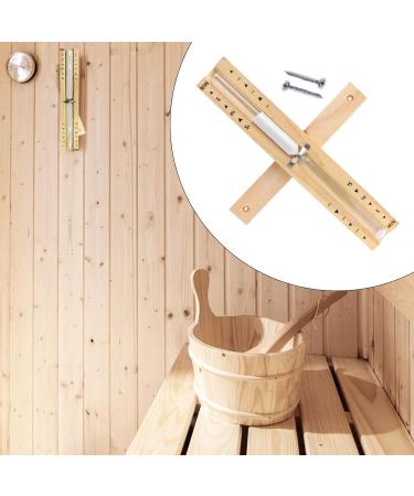 Qianly Sauna Hourglass Timer - 15 Minute Heat Resistant Sandglass for Spa | Yellow Rotating Sand Timer - Buy Online on GoSupps.com