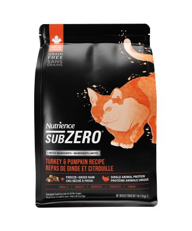 Nutrience Subzero Limited Ingredient Cat Food - Turkey & Pumpkin Recipe - 1.8 kg (4 lb) Turkey & Pumpkin 1.8 kg (Pack of 1)