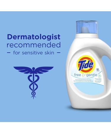 Tide Free & Gentle Liquid Laundry Detergent - 96 Loads 138 Fl Oz | Eco-Friendly Hypoallergenic International Shipping - Buy Online on GoSupps.com