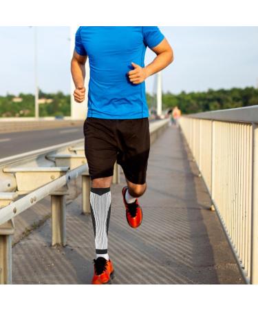 Eubeisaqi Calf Compression Cuffs & Footless Socks - Breathable Sweat-Absorbing Compression Sleeves for Fitness & Tennis | Size L-XL - Buy Online on GoSupps.com