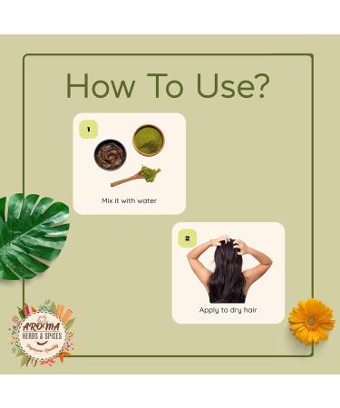 Aroma's Finest Organic Henna Powder (200g/7.05oz) - 100% Pure & Natural | Ammonia-Free Hair Dye for Hair Colour & Body Art - Buy Online on GoSupps.com