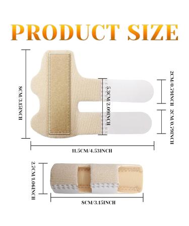 Adjustable Finger Splint Set for Trigger Finger Support - 3 Pcs Trigger Finger Brace for Immobilization & Straightening - Suitable for All Fingers - Buy Online on GoSupps.com