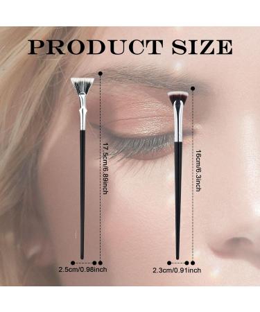 2pcs Multifunctional Mascara Brushes - Folding Angle & Scalloped Lash Separator for Eyelash Makeup | Perfect for Upper & Lower Lashes & Brows - Buy Online on GoSupps.com