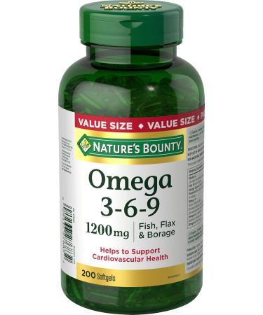 Nature's Bounty Omega 3 6 9 Fish Oil 1200mg Pills Supplement & Vitamin E Pills And Supplement Helps Maintain Health 400Iu 200 Softgels Supplement + Vitamin E Pills - Buy Online on GoSupps.com