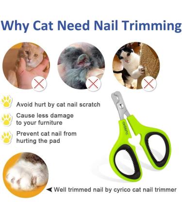 OneCut Nail Clippers for Pets - Professional Cat & Kitten Claw Trimmers - Ideal for Small Dogs & Puppies - Updated Green Design - Buy Online on GoSupps.com