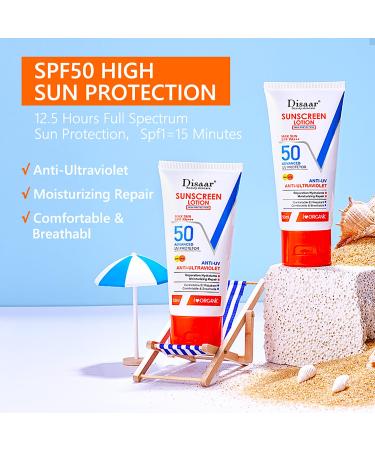 Sunscreen Lotion SPF 50 PA+++ - Advanced UVA/UVB Protection & Moisturizing Repair | 50ml / 1.69fl.oz - International Shipping Available - Buy Online on GoSupps.com