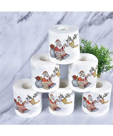 Merry Christmas Toilet Paper Highly Collectible Novelty Paper Towels Funny Gag Gift for Christmas Stocking Stuffers Party Favors 1 - 10pcs - Buy Online on GoSupps.com