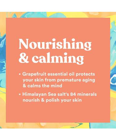 Asutra Dead Sea Salt Body Scrub Exfoliator (Vitamin C) 16 oz - Hydrating & Moisturizing with Coconut, Sweet Orange, Grapefruit, and Lemon Oils - Buy Online on GoSupps.com