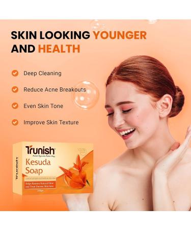 SS Natural Handmade Kesuda Bathing Soap - Moisturizing & Nourishing Paraben & Sulphate Free Summer Special for Men & Women - Buy Online on GoSupps.com