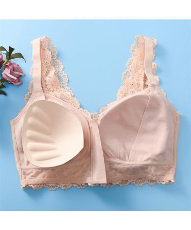 Mastectomy Bralette for Women - Front Lock Sexy V-Neck Underwear Complete Coverage Pocket Style Sizes M-4XL Skin Color - Ideal After Surgery - Buy Online on GoSupps.com