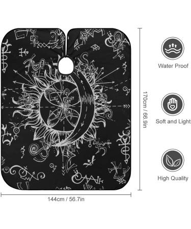 Buy Sun and Moon Haircut Capes - Water Resistant Salon Cape for Men | Stylish Hairdresser Gown - International Shipping Available - Buy Online on GoSupps.com