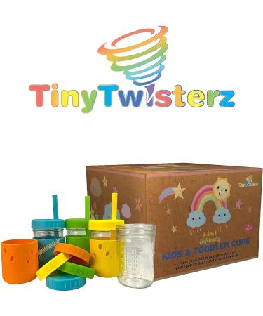 Tiny Twisterz Spill-Resistant Glass Cups for Kids and Toddlers - Buy Online on GoSupps.com