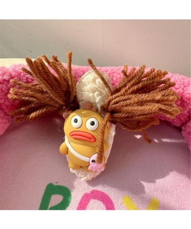 hgnxa Adorkable Hair Clip Plaits Funny Clown Hairpin Cute Bangs Clip Hairpin Plaits Headress for Women Girls Ladies Yellow - Buy Online on GoSupps.com