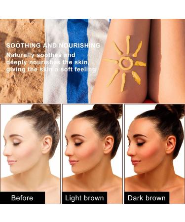 2PCS Soft Brown Intensive Tanning Gel - Sun Exposure Reduction for Sunbeds - Buy Online on GoSupps.com