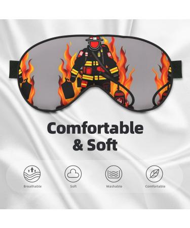 SSIMOO Firefighter Eye Mask | Soft & Breathable Sleep Patch for Women | Perfect for Travel & Relaxation | Black - Buy Online on GoSupps.com