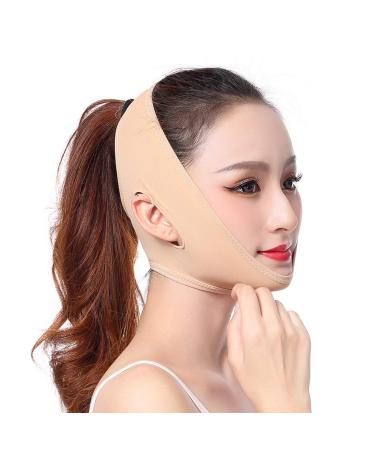 MAGICLULU Waist Band Double Chin Reducer Strap Chin Lift Waist Tightener Girdle Lifting Belt Thin Belt Compact High Elastic Ramen