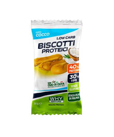 WHY NATURE Cookies Low Carb coconut flavor glutenfree 30g