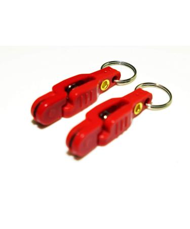 Bimini Lures Pro Snap Weights for trolling - Red Clip Red - 2 Clips per pack