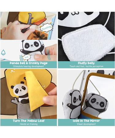 Beiss Baby Mirror Toys & Crackling Book - Foldable Panda Contrast Toys for Newborns (0-6 Months) - PerfectGift - Buy Online on GoSupps.com