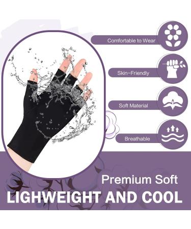 ZOCONE 4 Pairs Anti UV Gloves for Gel Nail Lamp Fingerless UV Gloves for Gel Nails Professional Manicure UV Gloves Unisex Elastic UV Protection Gloves for Gel Nails for Nail Art/Driving/Outdoor - Buy Online on GoSupps.com