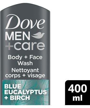 Dove Men+Care Relaxing Blue Eucalyptus + Birch Body and Face Wash with 24-Hour Nourishing Micromoisture Technology Body Wash for Men 400 ml - Buy Online on GoSupps.com