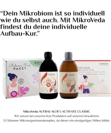 Microveda Advanced Cure Activate Classic 2 Set | Vegan Microbiotic Ferment Drink in Glass Bottles (2x0.5L) | Healthy International Shipping - Buy Online on GoSupps.com