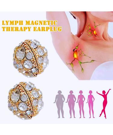 4 Pairs Magnetic Earrings Earrings for Weight Loss Dorina Ear Acupressure Magnetherapy Detox Earrings Dorina Earrings Non-Puncture Acupressure Earrings - Buy Online on GoSupps.com