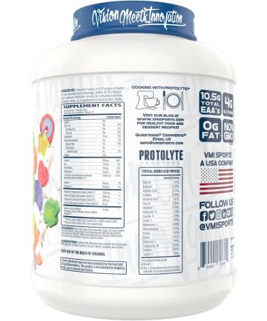 VMI Sports ProtoLyte Whey Isolate Protein Powder | Low Calorie Non-GMO Protein for Weight Loss & Muscle Gain | 4.6 lbs Marshmallow Charms - Buy Online on GoSupps.com