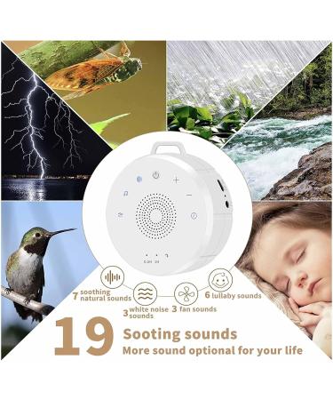 Apvrosiait Portable Audio for Adults and Babies Timer White Noise Machine 19 Non-looping Sounds Suitable for Travel and Gifts (Color : B) - Buy Online on GoSupps.com