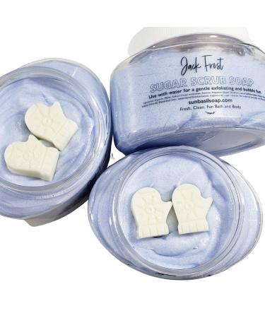 Jack Frost Winter Gift Exfoliating Body Scrub. Stocking Stuffers for Women/Men/Coworker