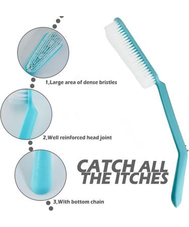 RENOOK Back Scratcher and Shower Brush - Large Curved Handle Scrubber for Adults, Men, Women, Kids - Dry Wet Brushing Backscratchers - Buy Online on GoSupps.com