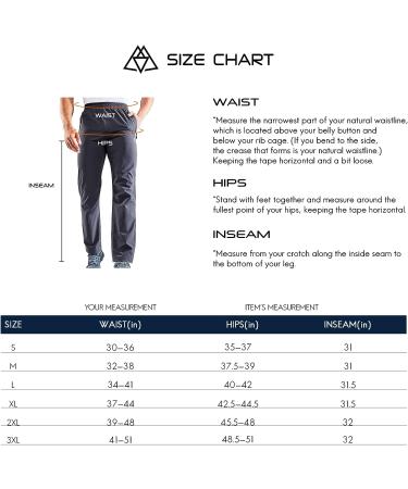 Haimont Men's Lightweight Hiking Stretch Pants | Quick Dry Nylon, UPF50 & Water Resistant, Zipper Pockets | Odyssey Grey X-Large - Buy Online on GoSupps.com