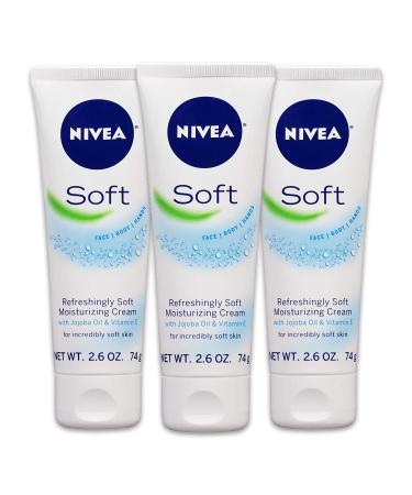 NIVEA Soft Moisturizing Creme 2.60 oz (Pack of 6) - Hydrating Skincare Bundle - Buy Online on GoSupps.com