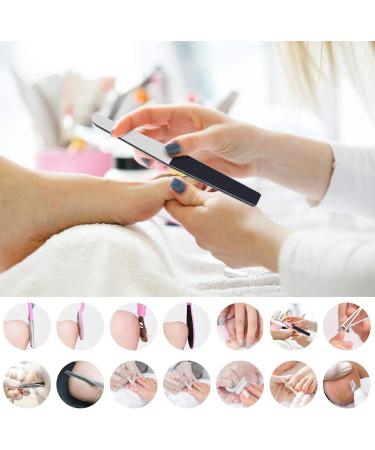 Footfire 16-Piece Pedicure Set - Premium Foot Care & Corn Removal for Men & Women - Perfect Rasp Files & Tools - Pink - Buy Online on GoSupps.com