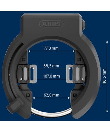 Buy ABUS 6950m Xplus Granit Frame Lock - Universal Bicycle Immobilizer for All Frame Sizes - Secure Your Bike Anywhere! - Buy Online on GoSupps.com