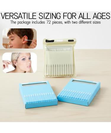 72 Pieces Ear Wax Stick 2026 New - Sticky Soft Head Ear Cleaning Tool Reusable and Painless for Kids and Adults Easy to Use Ear Swabs - Buy Online on GoSupps.com